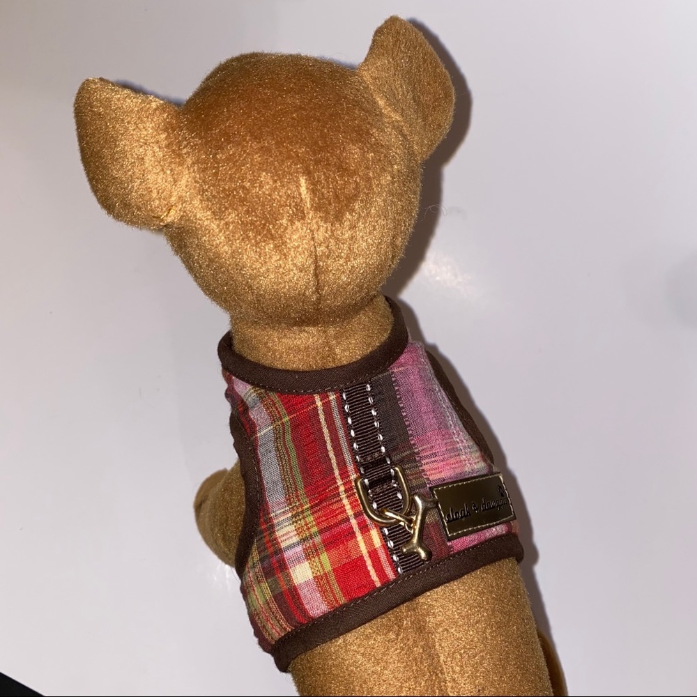 Plaid Dog Harness Vest by Cloak & Dawggie